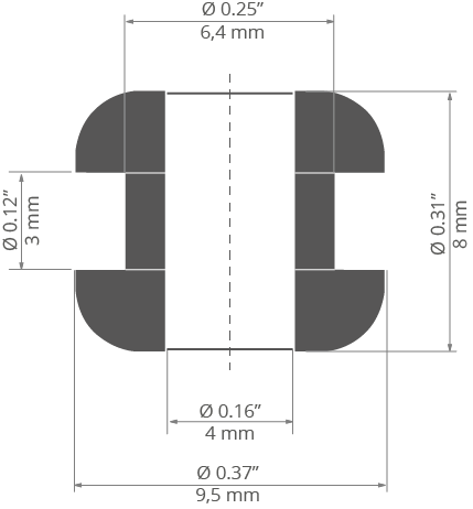 GUMOVÁ PRŮCHODKA 6,4x3mm (42264)_rys